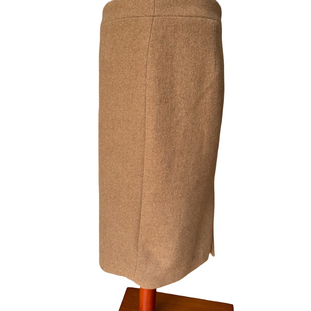 J Crew Women’s Elegant Tan Wool Blend Pencil Skirt Size 2 - Picture 3 of 8